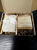 Premium Eco-Friendly Gift Set | Handmade Soap, bamboo soap dish & Natural Exfoliant